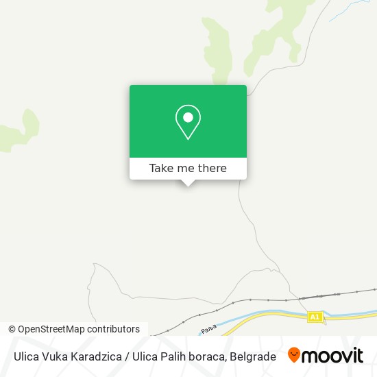 Ulica Vuka Karadzica / Ulica Palih boraca map