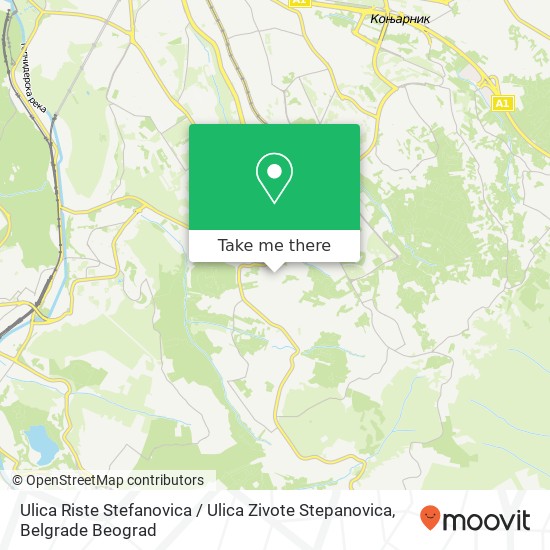 Ulica Riste Stefanovica / Ulica Zivote Stepanovica map