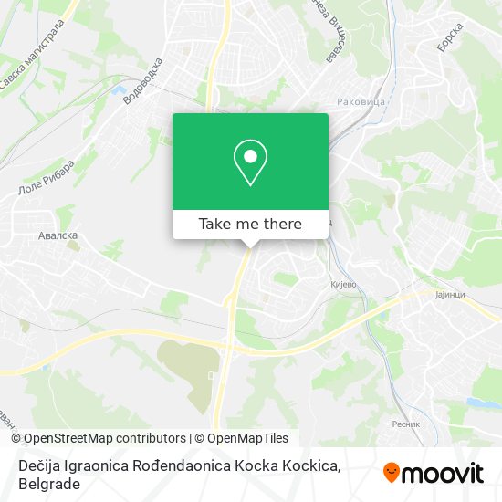 Dečija Igraonica Rođendaonica Kocka Kockica map