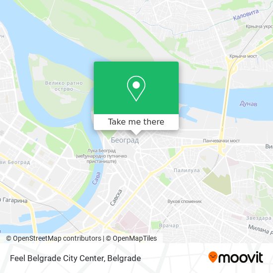 Feel Belgrade City Center map