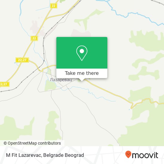 M Fit Lazarevac map