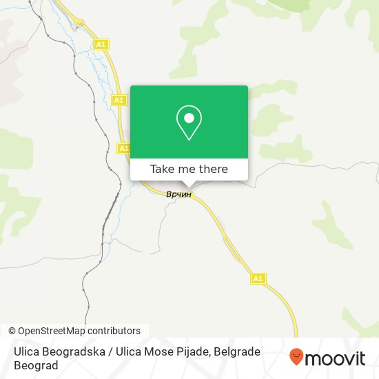 Ulica Beogradska / Ulica Mose Pijade map