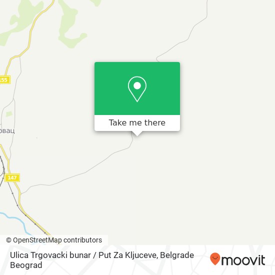 Ulica Trgovacki bunar / Put Za Kljuceve map