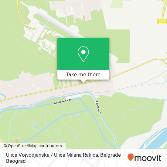 Ulica Vojvodjanska / Ulica Milana Rakica map