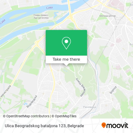 Ulica Beogradskog bataljona 123 map