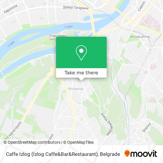 Caffe Izlog (Izlog Caffe&Bar&Restaurant) map