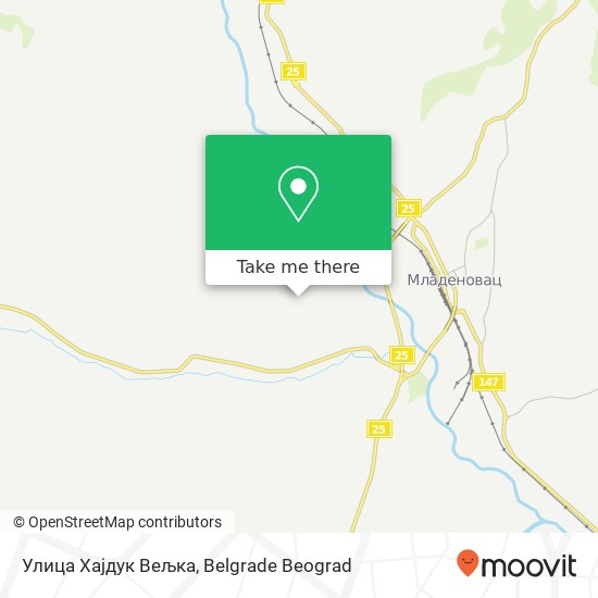 Улица Хајдук Вељка map