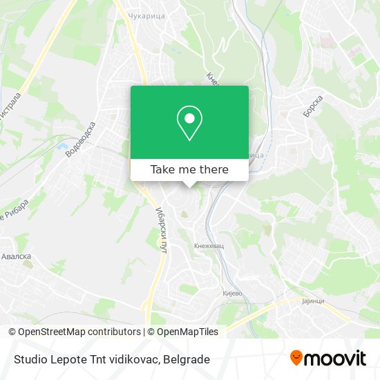 Studio Lepote Tnt vidikovac map