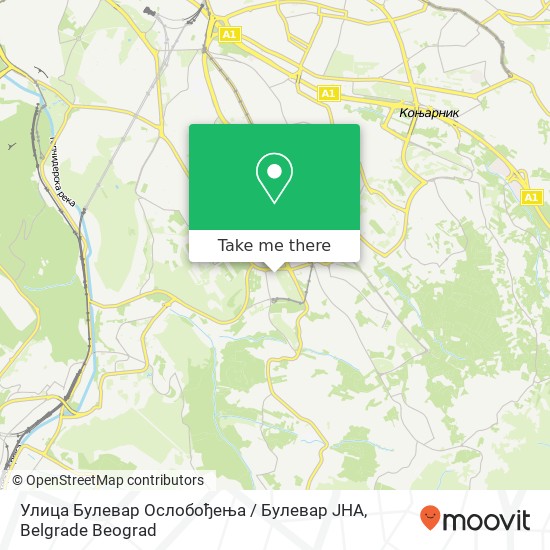 Улица Булевар Ослобођења / Булевар ЈНА map