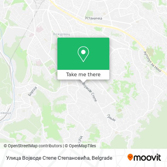 Улица Војводе Степе Степановића map