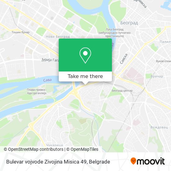 Bulevar vojvode Zivojina Misica 49 map