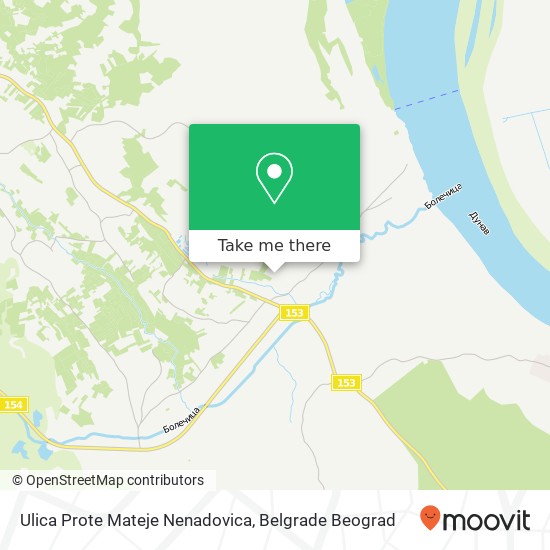 Ulica Prote Mateje Nenadovica map