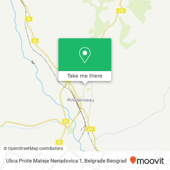 Ulica Prote Mateje Nenadovica 1 map