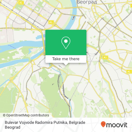 Bulevar Vojvode Radomira Putnika map