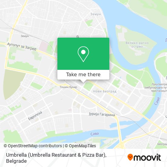 Umbrella (Umbrella Restaurant & Pizza Bar) map