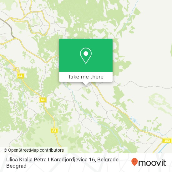 Ulica Kralja Petra I Karadjordjevica 16 map