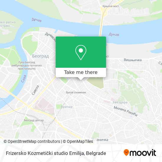 Frizersko Kozmetički studio Emilija map