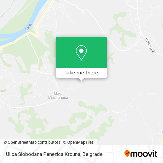 Ulica Slobodana Penezica Krcuna map