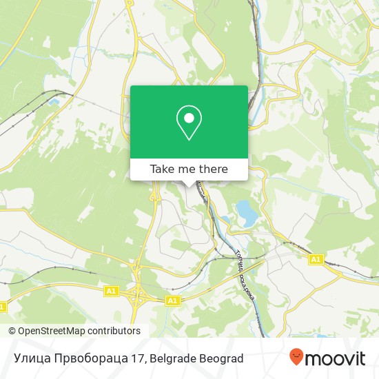 Улица Првобораца 17 map