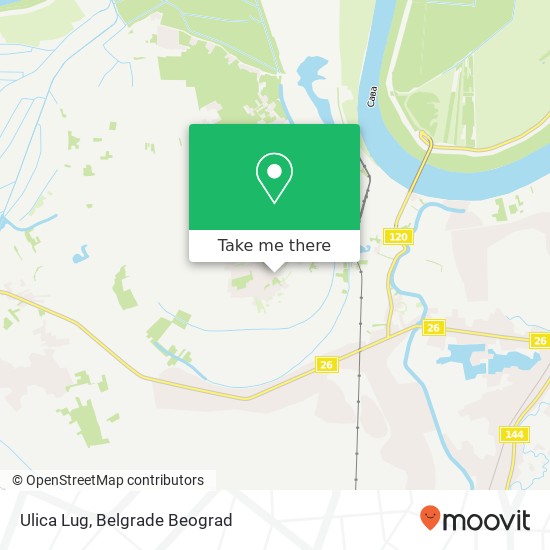 Ulica Lug map