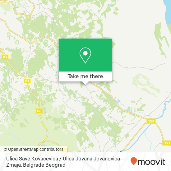 Ulica Save Kovacevica / Ulica Jovana Jovanovica Zmaja map