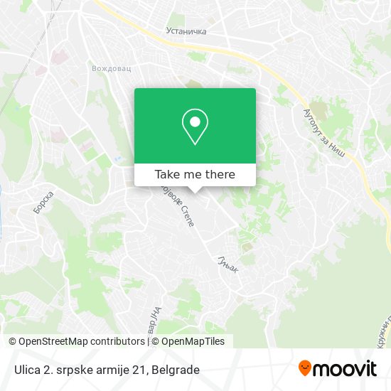 Ulica 2. srpske armije 21 map