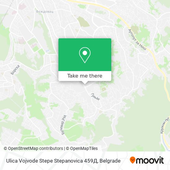 Ulica Vojvode Stepe Stepanovica 459Д map