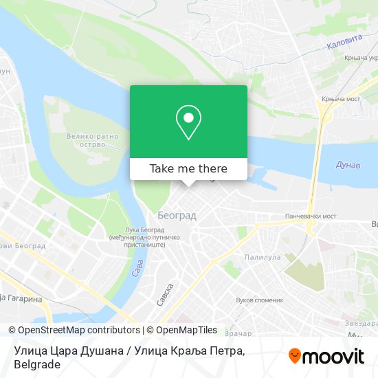 Улица Цара Душана / Улица Краља Петра map