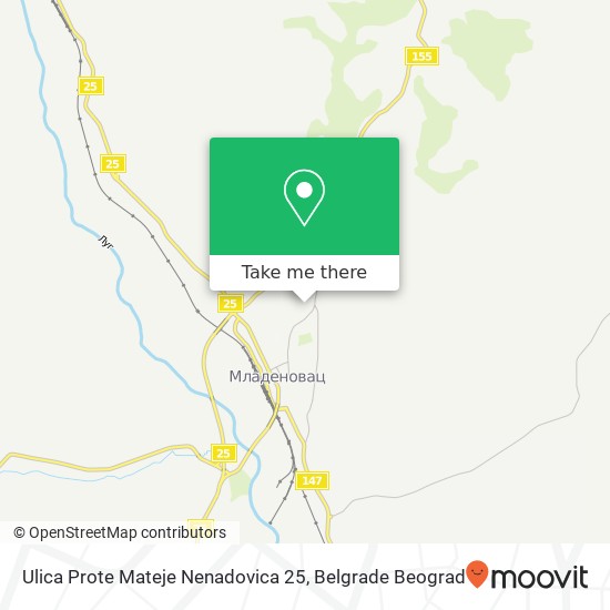 Ulica Prote Mateje Nenadovica 25 map