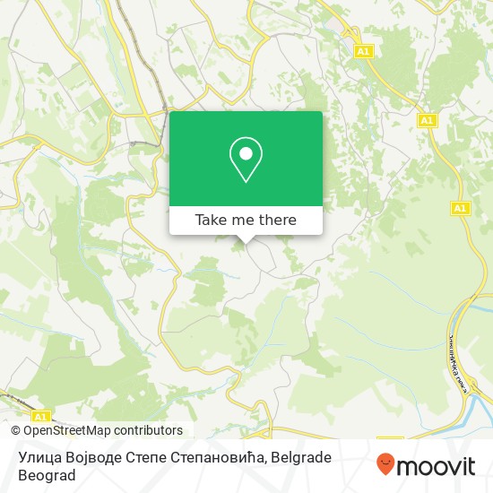 Улица Војводе Степе Степановића map