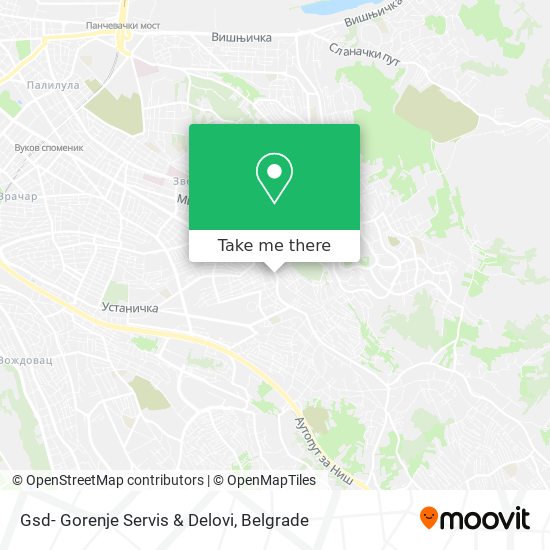 Gsd- Gorenje Servis & Delovi map