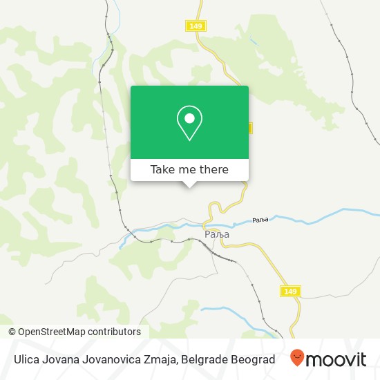 Ulica Jovana Jovanovica Zmaja map