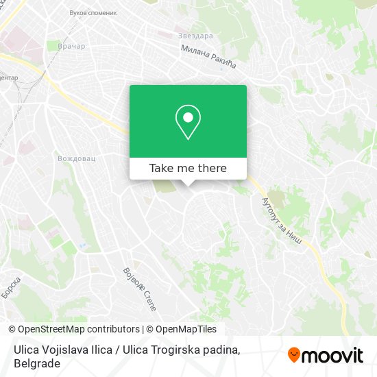 Ulica Vojislava Ilica / Ulica Trogirska padina map