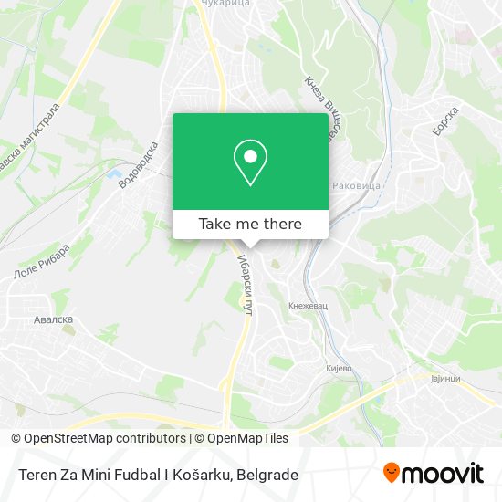 Teren Za Mini Fudbal I Košarku map