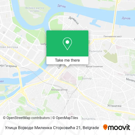 Улица Војводе Миленка Стојковића 21 map
