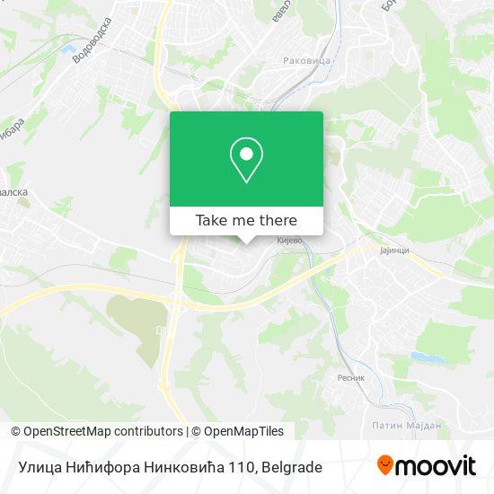 Улица Нићифора Нинковића 110 map