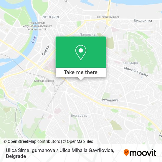Ulica Sime Igumanova / Ulica Mihaila Gavrilovica map