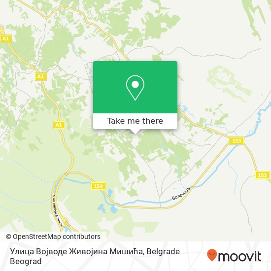 Улица Војводе Живојина Мишића map