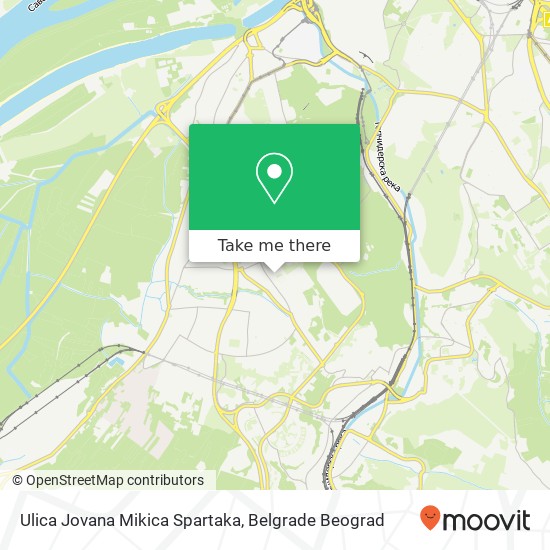 Ulica Jovana Mikica Spartaka map