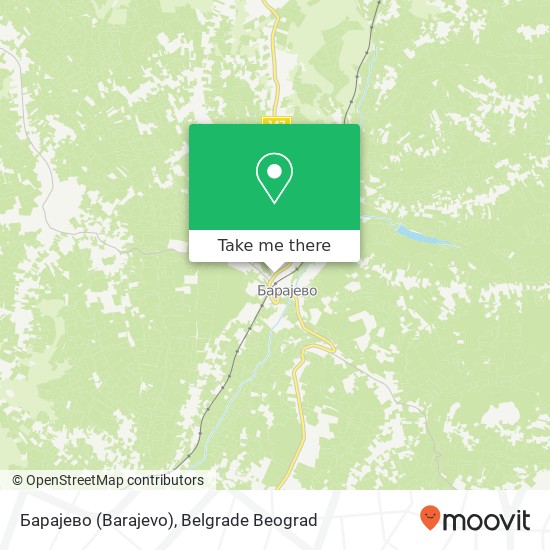 Барајево (Barajevo) map