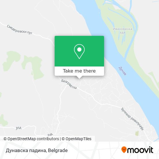 Дунавска падина map