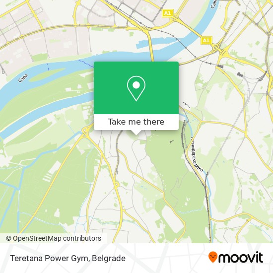 Teretana Power Gym map