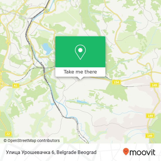 Улица Урошевачка 6 map