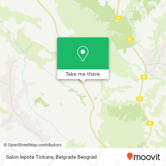 Salon lepote Tickana map