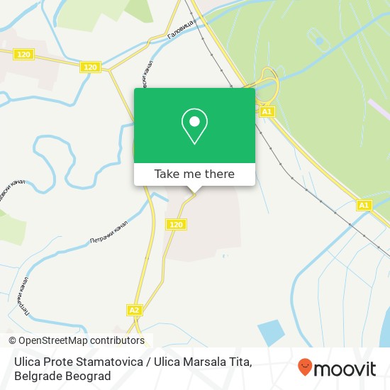 Ulica Prote Stamatovica / Ulica Marsala Tita map