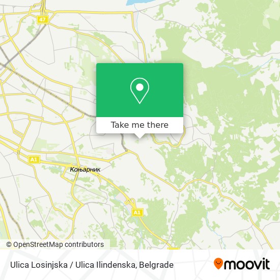 Ulica Losinjska / Ulica Ilindenska map