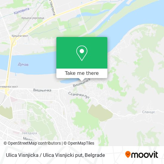 Ulica Visnjicka / Ulica Visnjicki put map