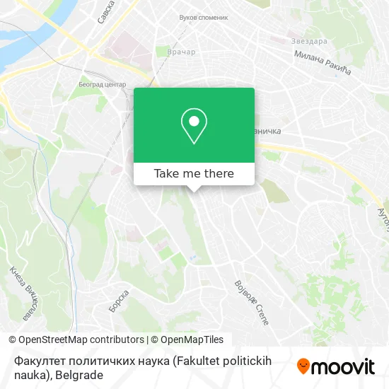 Факултет политичких наука (Fakultet politickih nauka) map