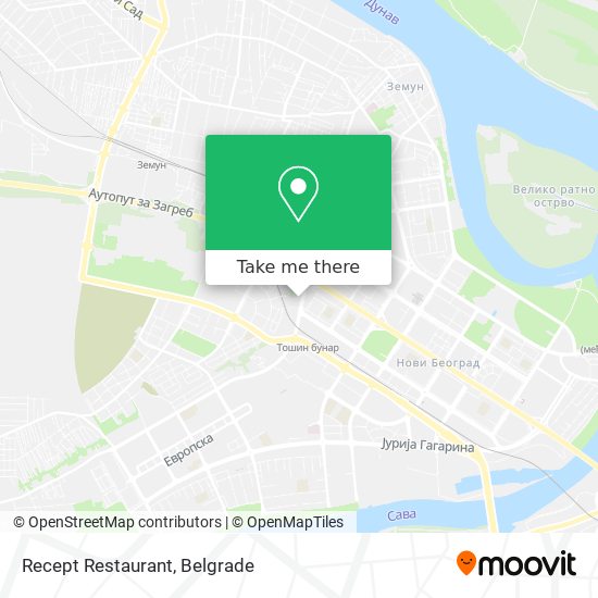 Recept Restaurant map