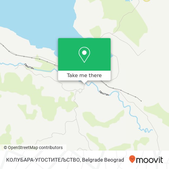 КОЛУБАРА-УГОСТИТЕЉСТВО map